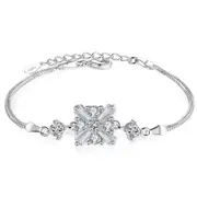 2PCS Fashion Copper Chain & Link Bracelets Female Retro Jewelry