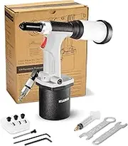 Pneumatic Rivet Gun S30 Self-Suction Air Rivet Gun 3/16" 5/32" 1/8" 3/32" Hydraulic Riveter with 1 Set of Extra Jaws
