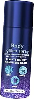 Perfeclan Body Glitter Spray 60ml Glitter Hairspray for Festival Dating Home Party