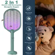 Electric Rechargable Racket Fly Mosquito Killer Bug Insect Zappers Swatter Pest