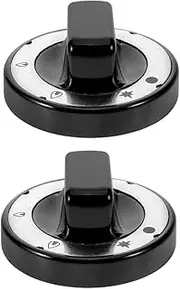 Levemolo 2pcs Stove Knobs Temperature Resistant Control Knobs for Gas Stoves Cooktops Griddles Fit with Inner Diameter Durable Stylish Replacement for Commercial Use