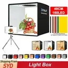 PULUZ 40cm Photography LED Light Box Tent Portable Cube Room Photo Studio AU