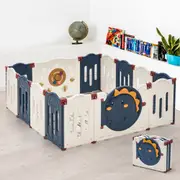 14 Panels Playpals Kids Playpen Baby Large Safety Gate Toddler Fence Child Play