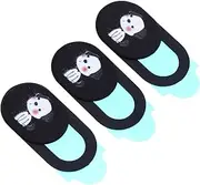 TEHAUX 3Pcs Cartoon Privacy Webcam Cover Stickers Ultra Laptop Camera Protection Patches for Tablets Mobile Phones and Computers Adorable Dog Design for Enhanced Privacy