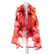Felt Scarf Nuno Felted Shawl 24.41" x 72.05" BRAND NEW FAST Shipment 10516