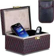 Faraday Box for Car Keys, Anti-Theft Car Key Signal Blocker Pouch & Box, Large Faraday Box for Car Key Protection, Phone RFID Signal Blocker Case, Fob Key Safe Storage Box