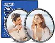 NEEWER 82mm 1/4 & 1/8 Black Diffusion Camera Lens Filter 2 Pack Set, Black Pro Mist Cinematic Effect Filter Multicoated Glass Storage Case Cleaning Cloth, for Dreamy Misty Portrait Photography Video