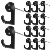 50 Pcs Metal Hook Tacks for Wall Hangings Push Pin Picture Hooks