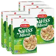 Swiss Muesli Cereal, 0G Added Sugar, Energy-Packed Cereal with Raisins, Hazelnut
