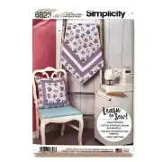 Simplicity Sewing Pattern 8823 Learn To Sew Quilted Blanket & Pillow Uncut