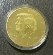 2020 Donald Trump Liberty Coin Gold Tone 45th President Eagle Collector Coin