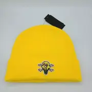 BBC Billionaire Boys Club Ice Cream Cone Cross Bones Hat Beanie Cap Yellow