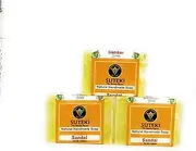 SUTEKI Natural Herbal Soap for All Types of Skins || 100% Hand Made Glycerin Base Soap, 125 gm (Pack of 6) (Sandal)