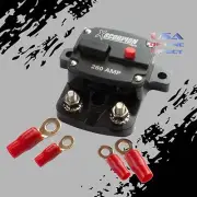 260 AMP IN-LINE POWER MARINE RATED CIRCUIT BREAKER REPLACES FUSE HOLDER 12V