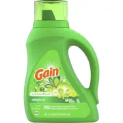 Gain Liquid Laundry Detergent, Gain Original Scent, 46 oz Bottle, 6/Carton
