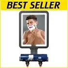 Large Heated Bathroom Mirror with Light & Storage - Effortless Shower Grooming