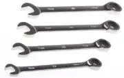 RS Pro COMBINATION RATCHET SPANNER SET 4Pcs 10mm, 12mm, 14mm & 15mm Metric