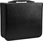 Konelia 520 Capacity PU Leather CD DVD Storage Case Holder Binder Portable VCD Wallet Holder Album for Home Travel Car Office