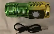 Mini 3-LED Flashlight With USB-C Charging Cable Very Popular Due 2 Colorful.