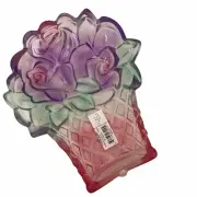 Art Glass Studio Nova West German Fruit Basket Dish New !