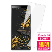 在飛比找momo購物網優惠-SONY Xperia10 高清晰透明9H玻璃鋼化膜手機保護