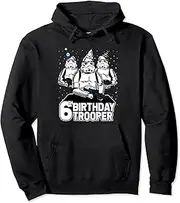 [STAR WARS] Stormtrooper Party Hats Trio 6th Birthday Trooper Pullover Hoodie