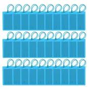 30 Pcs Luggage Tags for Suitcases, Flexible PVC Luggage Tag, Light Blue