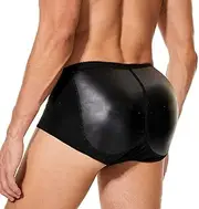 [OTQIRSJN] Mens Padded Underwear Boxer Brief Body Shapewear Butt Lift Enhancer with Hip Removable Pad