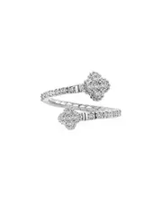 Sabrina Designs 14K 0.38 ct. tw. Diamond Clover Bypass Ring