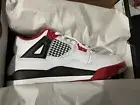 [BQ7669-160] Preschool Air Jordan RETRO 4 'FIRE RED (2020) (PS)' Size 3y
