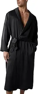 [Lunya] Men's Washable Silk Robe - Thermoregulating, Lightweight Silk Robes for Men - Small to XX-Large