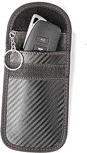 Upgraded Faraday Bag for Key Fob, Premium Faraday Key Fob Protector– Car RFID Signal Blocking, Car Security Protection, Anti-Theft Pouch, Anti-Hacking Case Blocker- 1Pcs