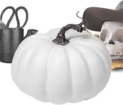 Foam Pumpkins | Realistic Pumpkin Fall Decorations - Fall Pumpkin Decor, Fake Artificial Pumpkins Harvest Faux Foam Pumpkins for Autumn Halloween Thanksgiving Decoration