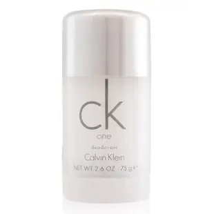 【Calvin Klein 凱文克萊】CK one體香膏75g(平行輸入)