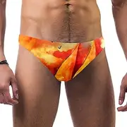 [VBFOFBV] Men's Printed Jammer Swimsuit Swim Shorts, Welcome Autumn Cartoon Animal Rabbit Pumpkin