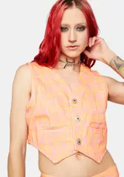 [The Ragged Priest] Polly Denim Waistcoat