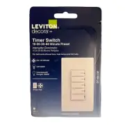 LEVITON DT160-0LW DECORA 15A 1PLE 60-MINUTE INDOOR IN-WALL COUNTDOWN TIMER WHITE