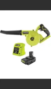 Ryobi 18V ONE+ 2.0Ah Workshop Blower Kit Battery + Charger Includes