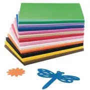 Color Splash! EVA Foam Sheets Assortment, 6 Each of 13 Bright Colors Love, Cu...