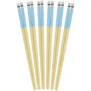 BambooMN Premium Reusable Bamboo Chopsticks, Polka Dot Panda, 9.5 inch - 6 Pairs