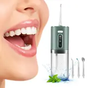 Electric Cordless Water Flosser Oral Irrigator with Five Nozzles