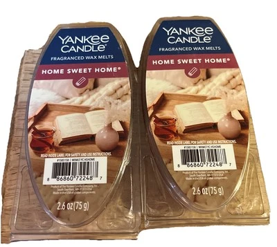 Yankee Candle Home Sweet Home Fragrance Wax Melts Lot Of 2