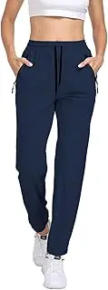[AGVNG] Women's Pants with Pockets Waterproof Lightweight Quick Dry Hiking Golf Travel Gym Athletic Casual Trousers Pants