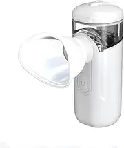 Mini Rechargeable Eye Nebulizer Massager Electric Eye Washer Atomizer Portable Eye Spa Fatigue Relief Nebulizer for Eye (White)