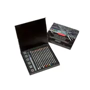 Derwent Professional Graphitint Mixed Media Set w/ Pencil/Paint/Brush Tin