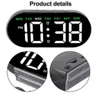 USB Alarm Clock with Time Date Temperature and Week for Home or Office Use