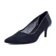 Naturalizer Everly Women's Heels Blue Faux Leather & Mesh Size 7 W