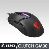 在飛比找PChome24h購物優惠-MSI 微星 Clutch GM30 電競滑鼠(OMRON 