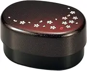 Hakoya Traditional Japanese Cherry Blossom Akane Red Bento Box, Approx. W 5.8 x D 4.1 x H 3.0 inches (14.7 x 10.5 x 7.7 cm), 250 ml Capacity