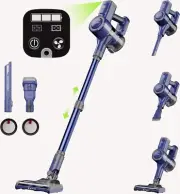 Cordless Vacuum Cleaner Brushless Motor Rechargeable 35min Runtime on HardFloor,